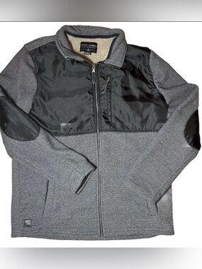 Cody James Men’s Large Gray Black Full Zip Western Work Jacket Sherpa Lined